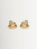 Completedworks gold tone dollop earrings - British product