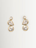 CompletedWorks gold tone earrings like peas in a pod (British brand)
