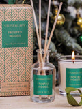 Stoneglow Frosted Woods mini gift set diffuser and candle (British brand)
