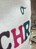 Solesmith linen Christmas personalised sack - British product