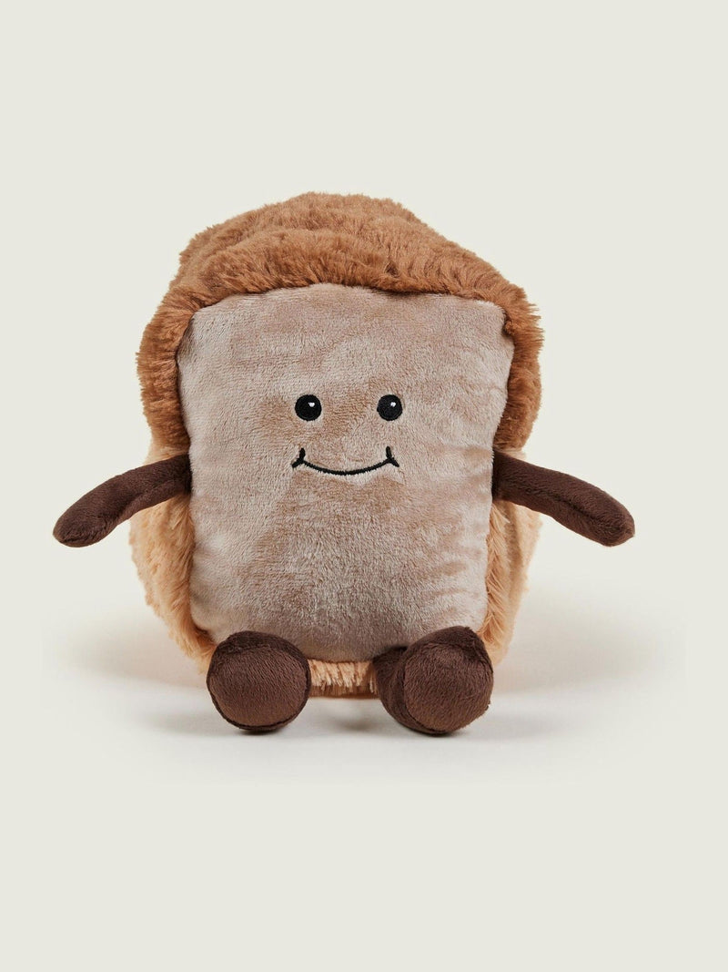Warmies heatable loaf of bread soft toy, imported from the UK
