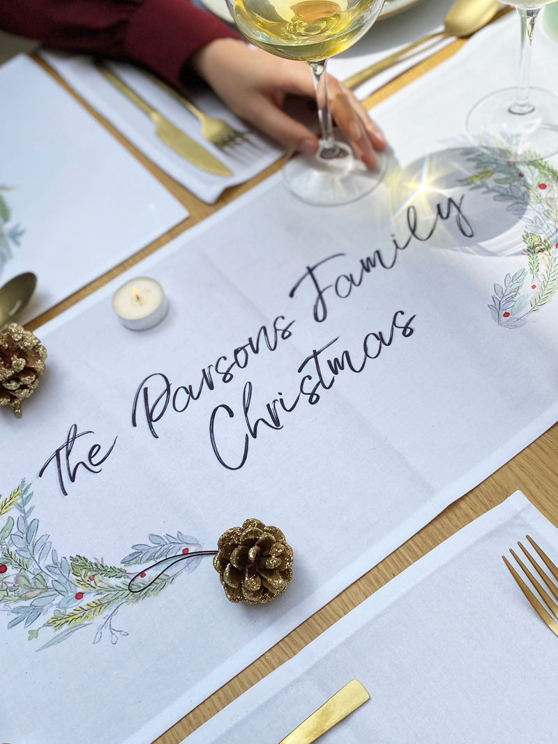 Solesmith Christmas wreath placemat, UK version