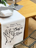 Solesmith Chef's Kiss table runner 228cm x 30cm, imported from the UK
