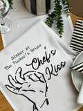 Solesmith Chef's Kiss table runner 228cm x 30cm, imported from the UK