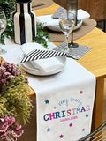 Solesmith personalised Christmas table runner 228x30cm (British brand)