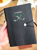 Solesmith personalised golf notebook, imported from the UK