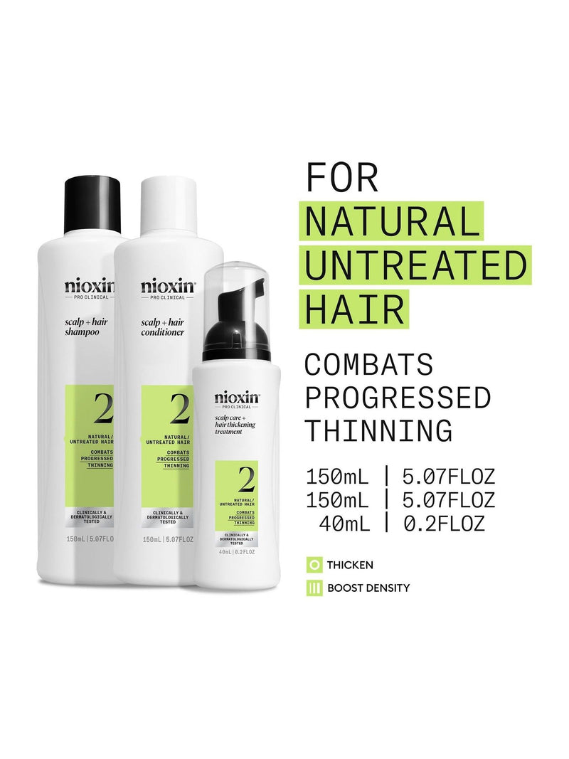 Nioxin scalp hair thickening system 2 trial kit (British brand)