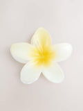 Yellow and white flower claw hair clip (British brand)