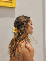 Next Yellow and White Flower Claw Hair Clip- Buy online at McGrocer
