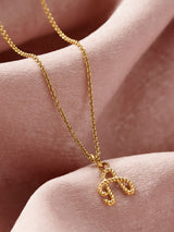 Next Posh Totty Designs Gold Tone Rope Initial Necklace- Buy online at McGrocer