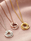 Posh Totty Designs personalised gold necklace, imported from the UK