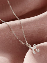 Next Posh Totty Designs Sterling Silver Rope Initial Necklace Personalised 18 Chain- Buy online at McGrocer