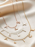 Posh Totty Designs gold tone initial necklace, imported from the UK