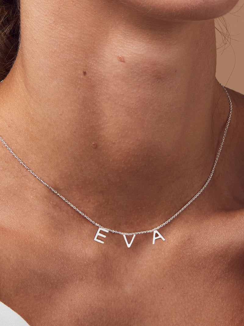 Posh Totty Designs gold tone initial necklace, imported from the UK