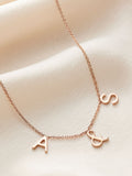 Posh Totty Designs gold tone initial necklace, imported from the UK