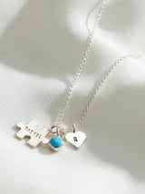 Next Posh Totty Designs Silver Tone Jigsaw Personalised Charm Necklace- Buy online at McGrocer