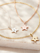 Posh Totty Designs Personalised Bright Star Sterling Silver Bracelet 19cm