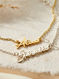 Posh Totty Designs Sterling Script Name Bracelet, imported from the UK