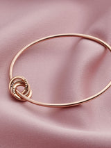Next Posh Totty Designs Gold Tone Personalised Russian Ring Charm Bangle - 6.5cm Jewellery Bangle- Buy online at McGrocer