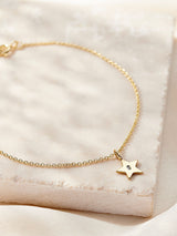 Next Posh Totty Designs Gold Tone Personalised Bright Star Bracelet 19cm- Buy online at McGrocer