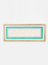 Next Oliver Bonas Cream Bonjour Fabric Framed Wall Art- Buy online at McGrocer