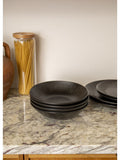 Mikasa black Jardin Midnight pasta bowl set of 4, imported from UK