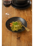 Mikasa black Jardin Midnight pasta bowl set of 4, imported from UK