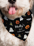 PMC personalised Halloween dog bandana small medium (British brand)