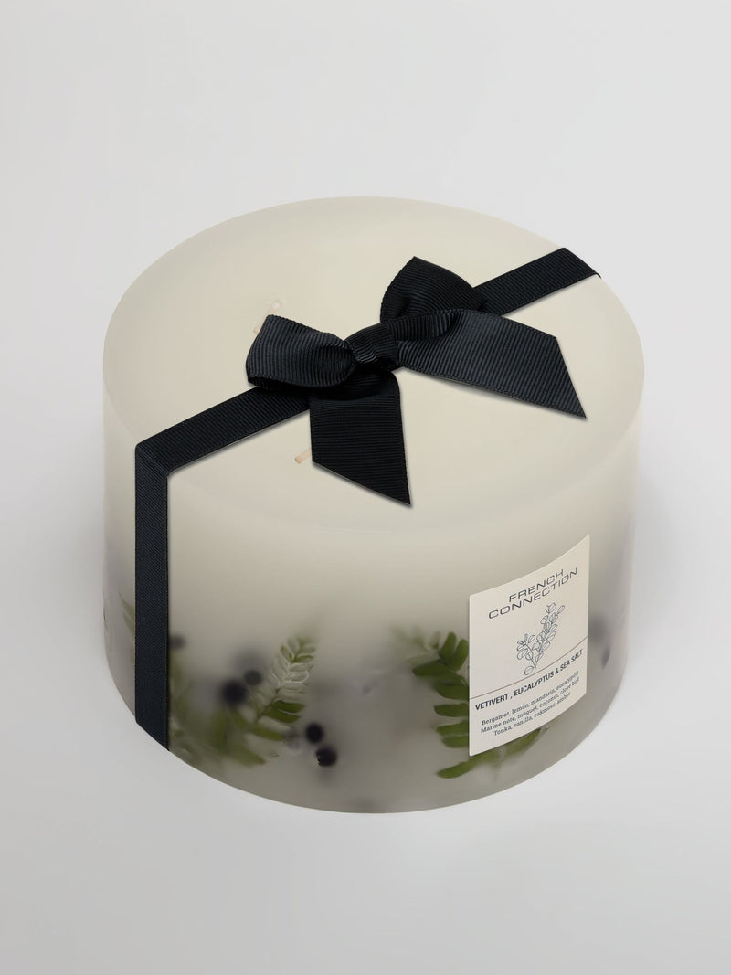 French Connection Botanical Infused Vetivert Eucalyptus Sea Salt Candle 1.5KG - British product