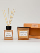 Next French Connection Square Range Apricot Peach Candle and Reed Diffuser Gift Set 200g & 100ml- Buy online at McGrocer