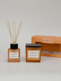 French Connection apricot peach candle and reed diffuser gift set, UK version