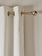 Next Cream Embossed Animal Texture Blackout/Thermal Eyelet Curtains- Buy online at McGrocer