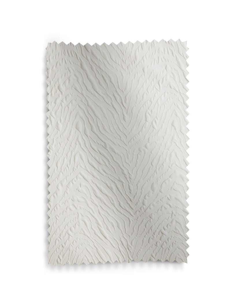 Cream embossed animal texture blackout eyelet curtains, UK version
