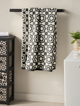 Next Black/White Tile Geo 100% Cotton Towels- Buy online at McGrocer