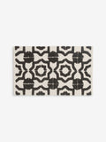 Bath mat black white geometric tile 50cm x 80cm (British brand)