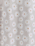 Natural daisy shower curtain, imported from the UK