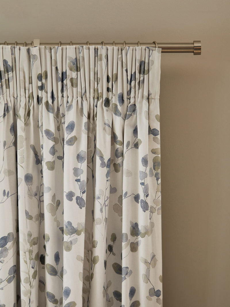 Honesty leaf floral print blackout thermal curtains, imported from the UK