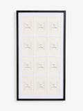 Hadley black 12 multi aperture picture frame - British product