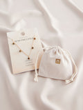 Gold SilverTone semi precious stone necklace, UK version