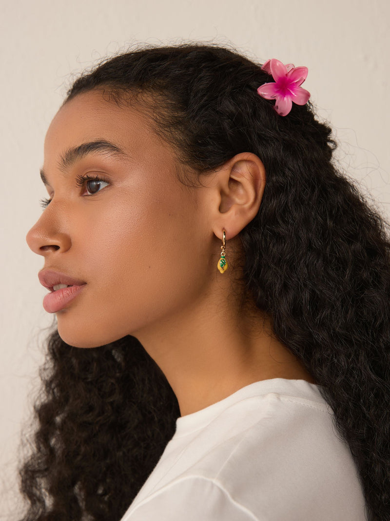 Multi Coloured Mini Flower Hair Clips 3 Pack, imported from the UK