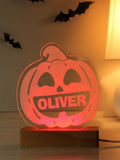 PMC personalised pumpkin LED light colour changing 13 cm, UK version