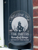 Next PMC Personalised Haunted House Halloween Outdoor Solar Light- Buy online at McGrocer
