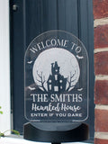 PMC personalised haunted house solar light Halloween decoration (British brand)