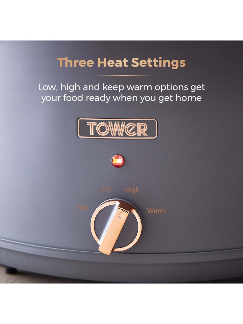 Tower Grey Cavaletto 6.5L slow cooker (British brand)