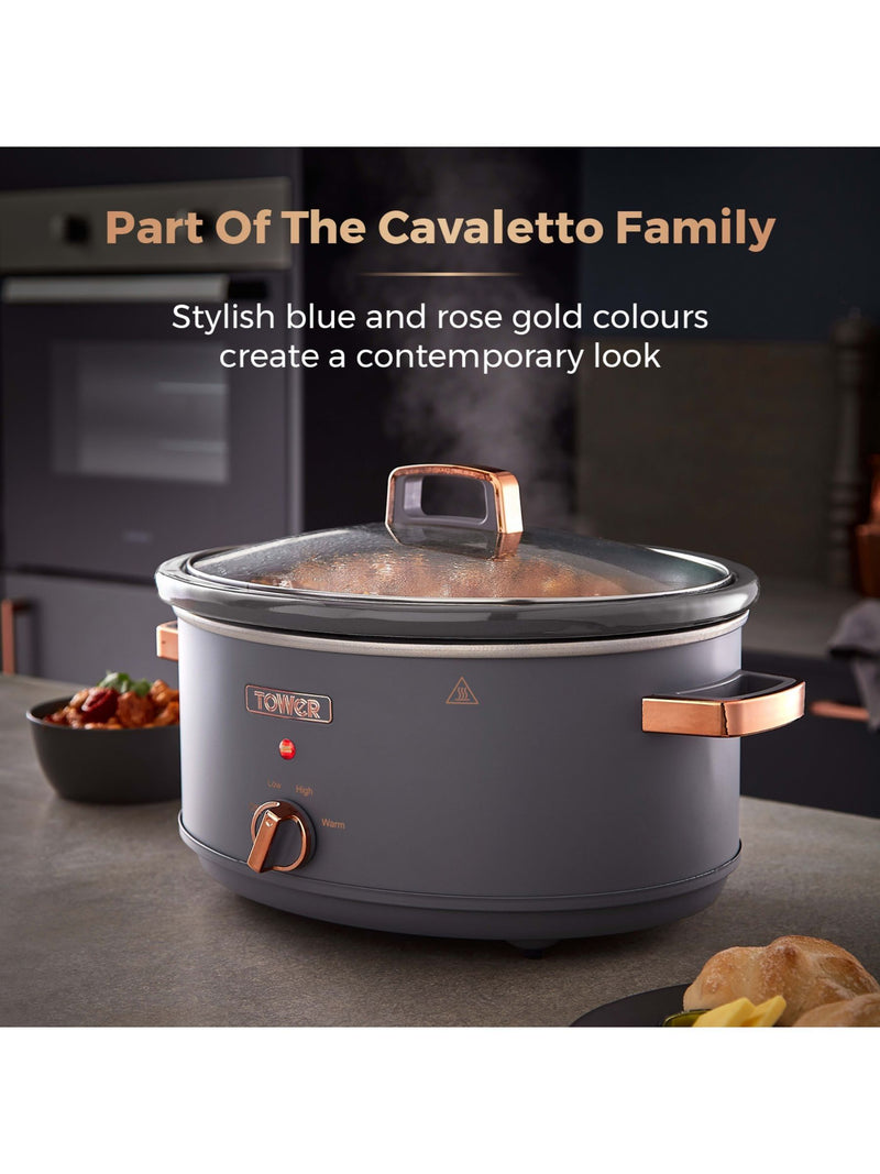 Tower Grey Cavaletto 6.5L slow cooker (British brand)