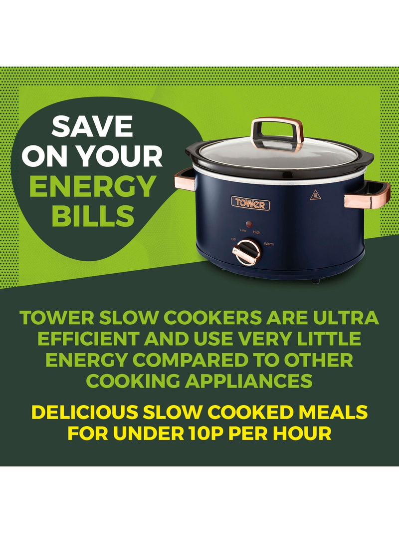 Tower Blue Cavaletto 3.5L slow cooker (British brand)