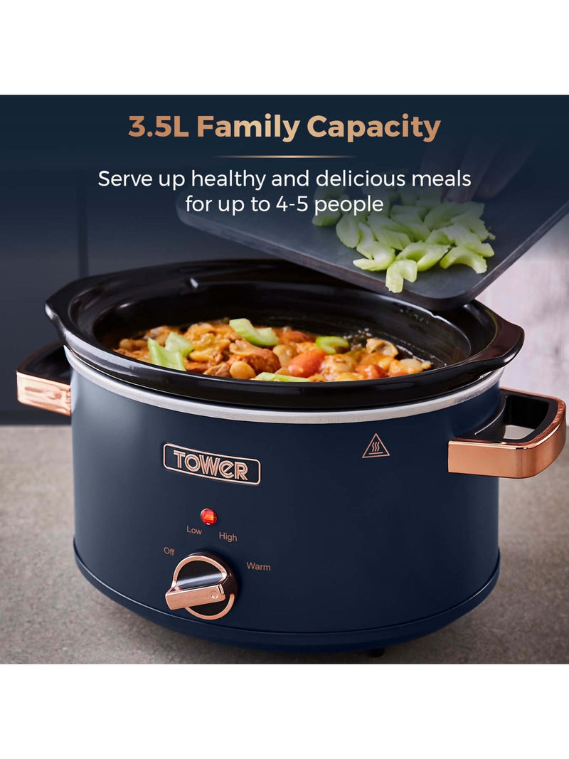 Tower Blue Cavaletto 3.5L slow cooker (British brand)