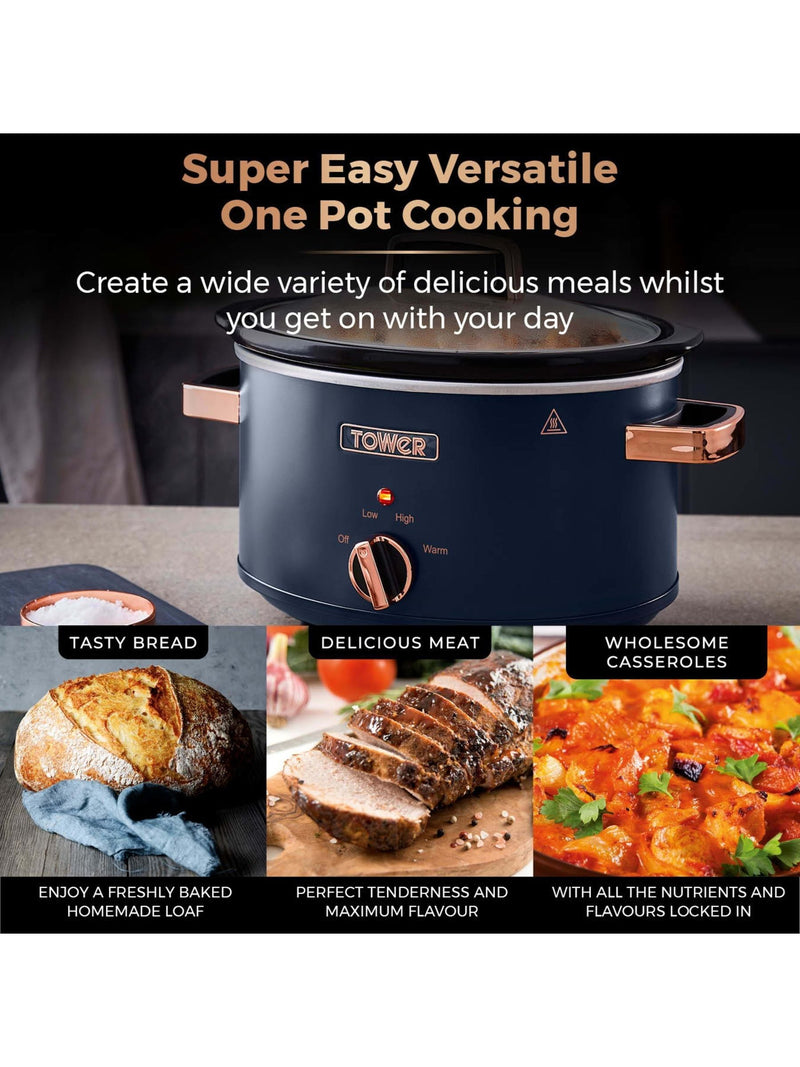 Tower Blue Cavaletto 3.5L slow cooker (British brand)