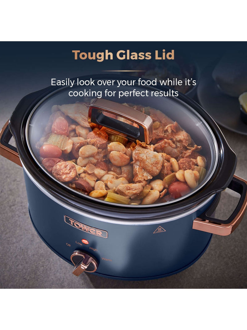 Tower Blue Cavaletto 3.5L slow cooker (British brand)
