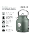 Tower Grey Renaissance 1.7L electric kettle (British brand)